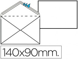 100 sobres 90x140mm. blanco registro extra 120g/m²